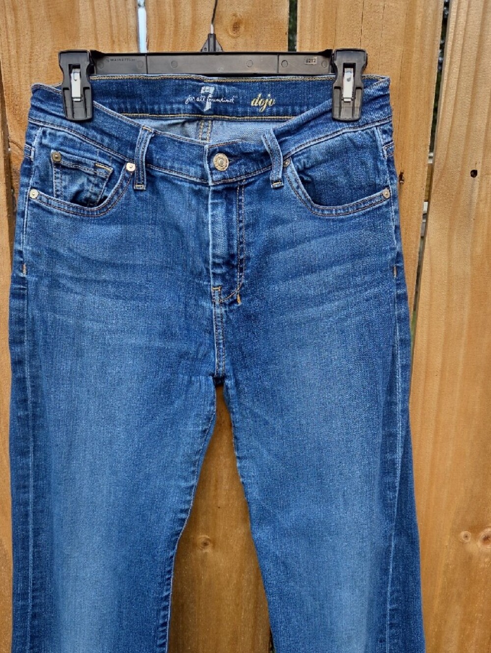 7 For All Mankind Dojo Jeans flared leg Sz 29 - Picture 2 of 8